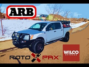 Titan Overland Upgrade Day | ARB Bumper, Winch, Rotopax + 17s