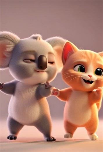 fluffy & fuzzy dance challenge #dance #fyp #fuffy #aianimation #fyp