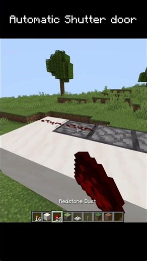 Minecraft Automatic Shutter Door