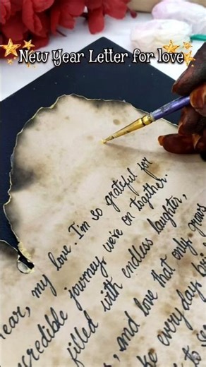 New Year Letter for your love💌#art #diy #viral #letter #vintage #aestheic #shorts #trending #newyear