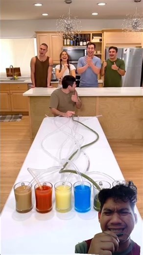 DRINKING STRAW CHALLENGE #challenge #adifishman #shorts