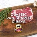 Save this recipe for a rainy day! Classic Pan-Seared Ribeye Steak RECIPE: https://www.certifiedangusbeef.com/recipes/recipedetail.aspx?id=628 | Certified Angus Beef ® brand