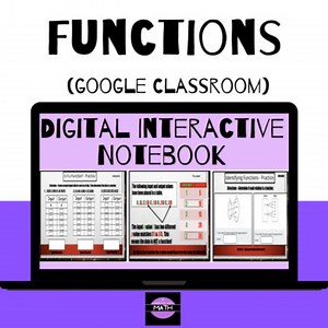 Functions – Digital Interactive Notebook for Google Classroom