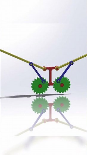 Bird flying mechanism in Solidworks #solidworks
