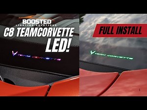 C8 Corvette Windshield TeamCorvette LED Install!