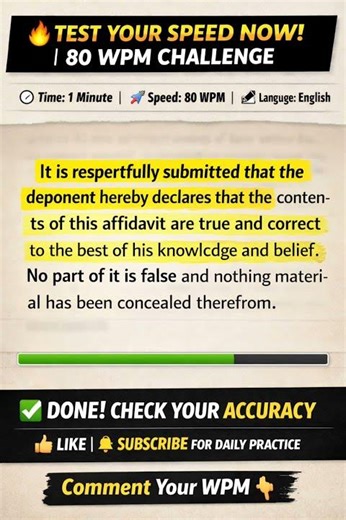 👉 “60 Sec Steno Dictation Challenge ⚡” Try This! 🔥#shorts