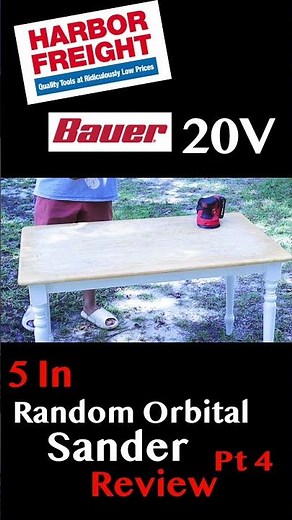 Bauer 20v Random Orbital Sander Review – GAME CHANGER or FLOP? Pt 4 #harborfreight #powertools