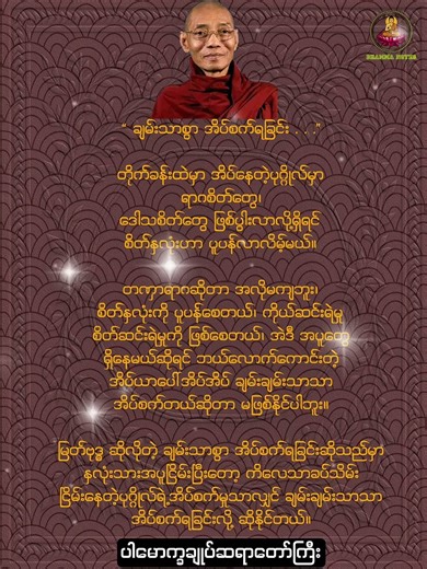 ချမ်းသာစွာ အိပ်စက်ရခြင်း ပါမောက္ခချုပ်ဆရာတော်ကြီး #dhamma #တရားတော် #quotes #buddhisminmyanmar