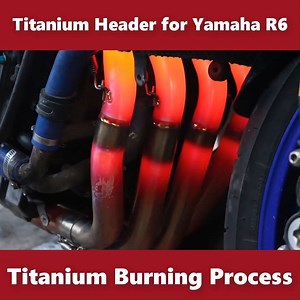 903K views · 8.4K reactions | Today we installed our Titanium Header for 2008 Yamaha R6 and the owner requested a little touch of blue finish. #moto #titanium | Sports Adventure | Facebook