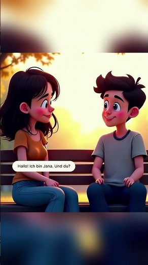 Learn German A1 – Hallo! Ich bin Jana #Shorts