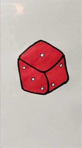 Dice 🎲 Easy Drawing For Kids #dice #cube #trending #kidstvforfun #shorts #viralshorts #drawing