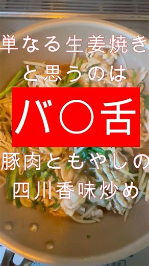豚肉ともやしの四川香味炒め #四川 #香味炒め