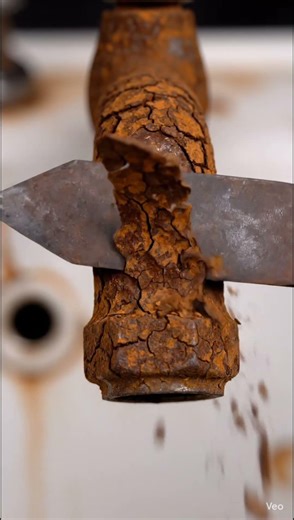 Stop Scrolling… Enjoy This Crunch ASMR Sound😮 #OddlySatisfying#ASMR#RustRemoval#USATikTok#Satisfying