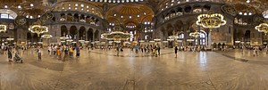 Istanbul - Interior of Hagia Sophia 1 360 Panorama | 360Cities