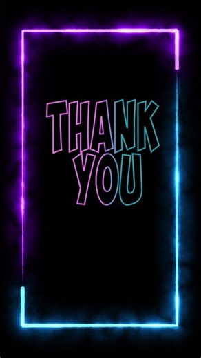 Neon Thank You Animation | Glowing Thank You Text Motion Graphics