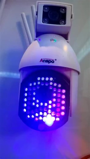 Anspo Binocular Lens Camera Full Color Day&Night Smart WIFI PTZ Double Lens Outdoor1080P HD Yoosee /iCam366 APP HD Night Version