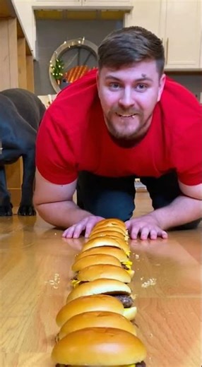 Dog refuses to eat kibble when burgers are right there #dog #foodchallenge #shorts #funny