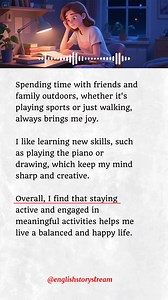 My Hobbies | English Listening Practice | English storytelling | English Learning Tips #English #learnenglish #speakenglish #reading #englishtips #hobbies | English StoryStream