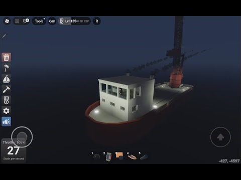 Sinking Revamp Crane Ship - Sail and Sink Simulator