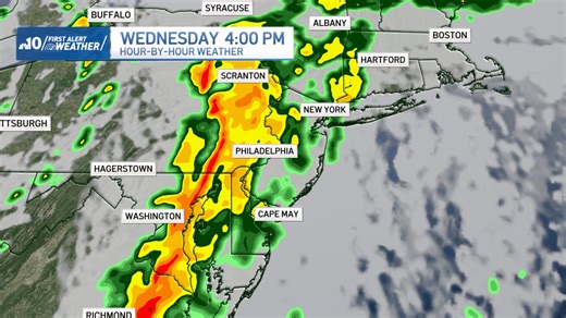 Midweek storm to bring heavy rain, possible damaging winds to Philly region