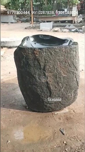 🖤 Black Granite Single-Piece Pedestal Washbasin — Full Luxury & Buying Guide (Oceania Washbasin)