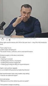 The Real Reason Agile Transformations Fail