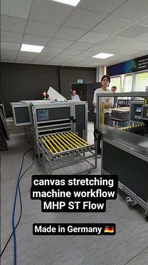 canvas stretching machine workflow - MHP ST Flow