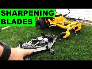 Cub Cadet Ultima ZT1 Sharpen Blades, Remove the Deck, and Release the Hydros