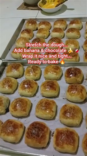 Simple Banana Chocolate Bolen | Handmade Process 🔥