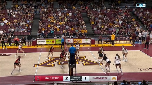 Missed the match? Check out today's postgame highlights 🎥 | Minnesota Volleyball