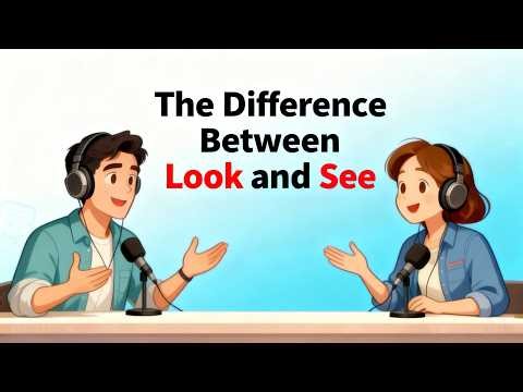 Easy English Podcast for Beginners - The Difference between "Look" and "See"