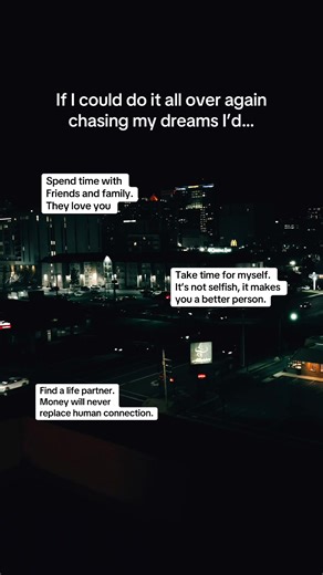 My biggest regrets chasing my dreams Remembering that I am a person. I’m more than the son I produce, the money a make, and the title I hold. #selfimprovement #selfgrowth #growthmindset #selfcare #selflovejourney