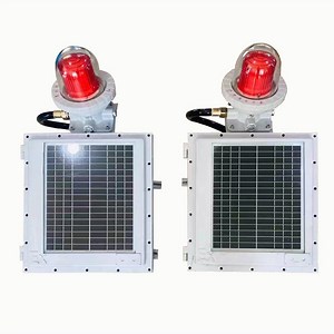 [Hot Item] Aircraft Aviation Solar Powered Navigation LED Flashing Crane Tower Obstruction Beacon Marine Lantern Warning Lights