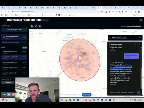 AI Meteor Hunting and Impact Visualization Map