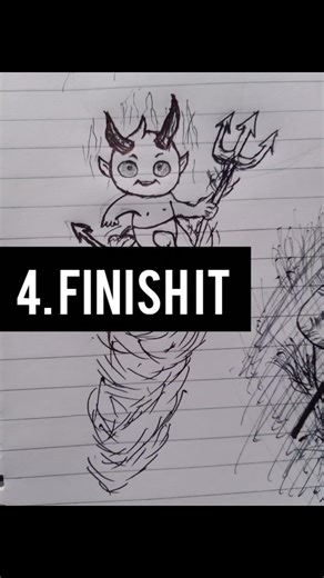 How to draw Devil. #solo