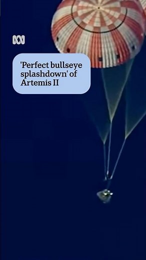 'Perfect bullseye splashdown' of Artemis II | ABC NEWS