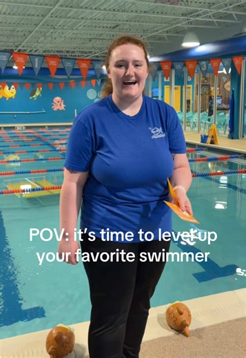 We love to see our swimmers grow, but we miss them so much when they level up. 🥹 #swimdayton #goldfishswimschool #growingupgoldfish #daytonswimlessons #goldfishdayton