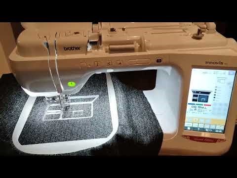 [4K] TRS-80 embroidery on a Brother Innov-is V3 machine