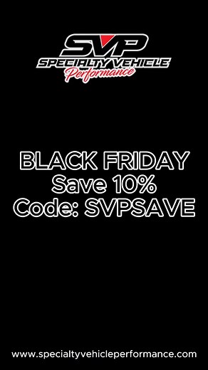 Don’t miss our BLACK FRIDAY specials on our aftermarket performance kits and packages! specialtyvehicleperformance.com #specialtyvehicleperformance #specialtyvehicleengineering | Specialty Vehicle Engineering, Inc.