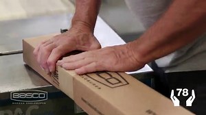 Basco Rolaire Frameless Shower Door, Fits 57 - 59 in Opening, Clear Glass, Brushed Stainless Steel Finish