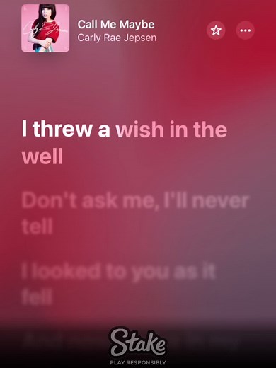 Call Me Maybe Lyrics Video