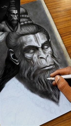 Hanuman Jayanti Drawing ✍️🔥 #shorts #trending #viral #hanumanji #hanumanjayanti #sketch