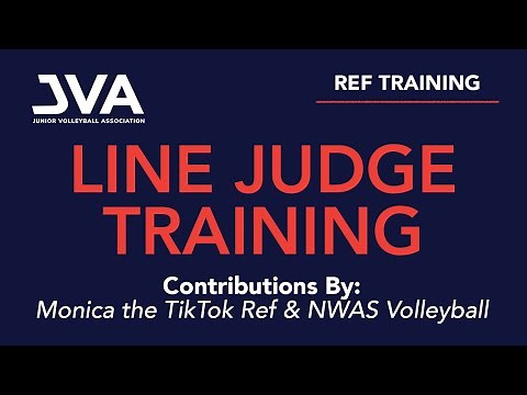 JVA Line Judge Training with Monica the TikTok Ref | Volleyball Referee Training Video