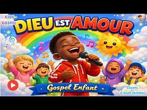 DIEU EST AMOUR ! 💛🌈 Chant chrétien doux et joyeux | Gospel Kids | Louange Kids Academy 🎶✨