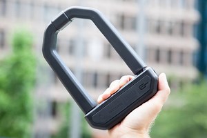 This bike lock might be just hard enough to remove to be an effective deterrent