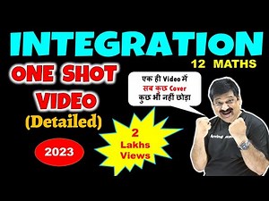 Integration One Shot Video for CBSE Term 2 Maths Board Exams 2023 NCERT Class 12 Maths Integrals