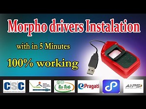 Morpho Drivers Installation Telugu |Marpho Software Install |CSC TELUGU