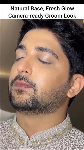 Groom makeup| By kanchijain_makeupartist #shorts #makeuptutorial #groom #wedding #baraat #dulha