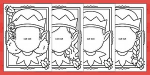 Elf Yourself Face Template