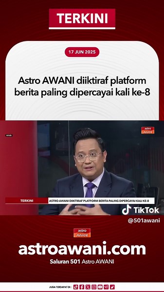 Astro AWANI Diiktiraf Jenama Berita Paling Dipercayai